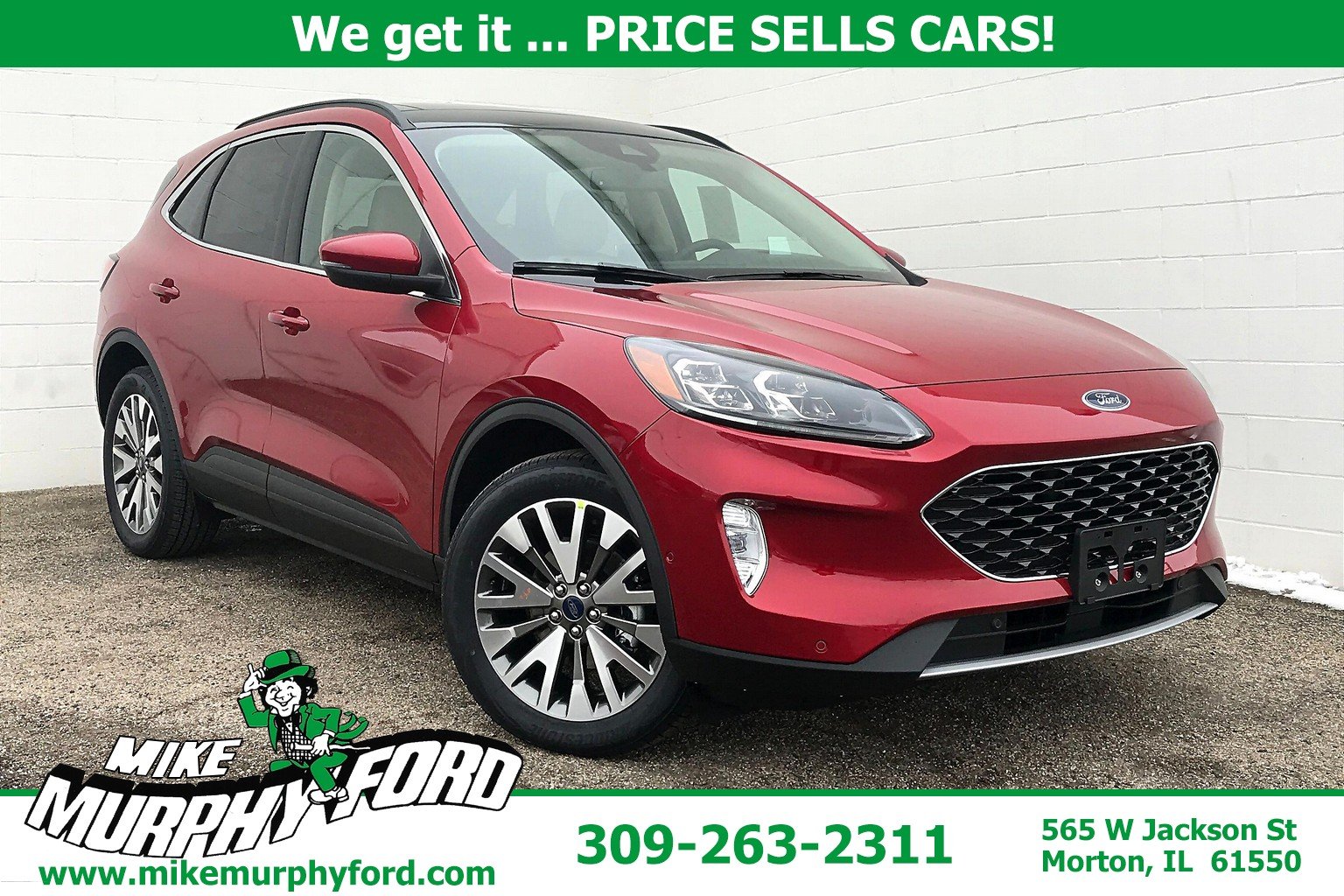 New 2020 Ford Escape Titanium Hybrid 4D Sport Utility in Morton #A71009
