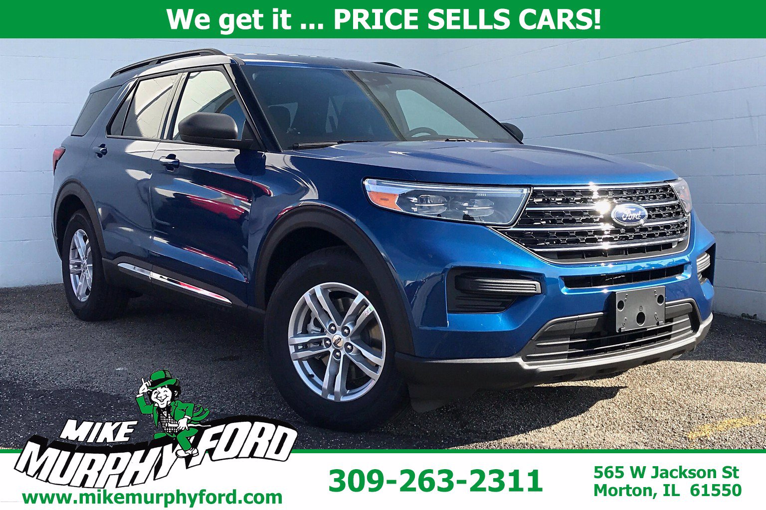 New 2020 Ford Explorer XLT 4D Sport Utility in Morton A54041 Mike