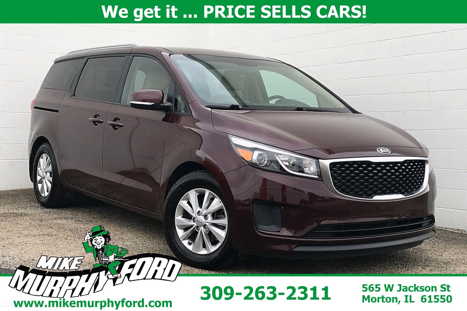 Pre-Owned 2016 Kia Sedona LX 4D Passenger Van In Morton #101274 | Mike ...